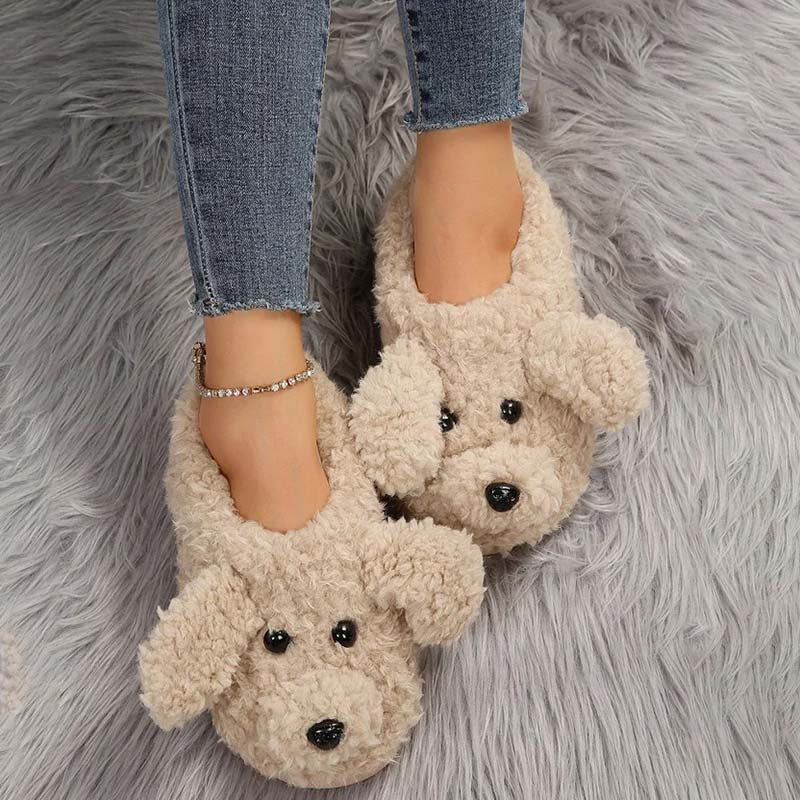 GR | Cartoon Dog Plush Slippers