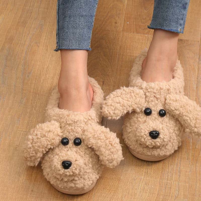 GR | Cartoon Dog Plush Slippers