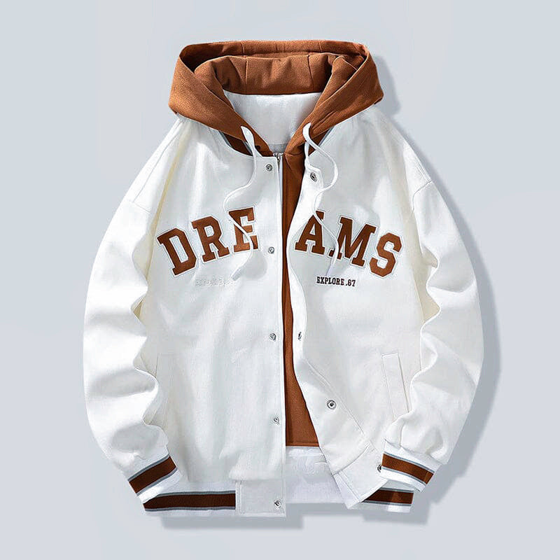 GR | Kapuzenjacke mit Buchstaben-Print