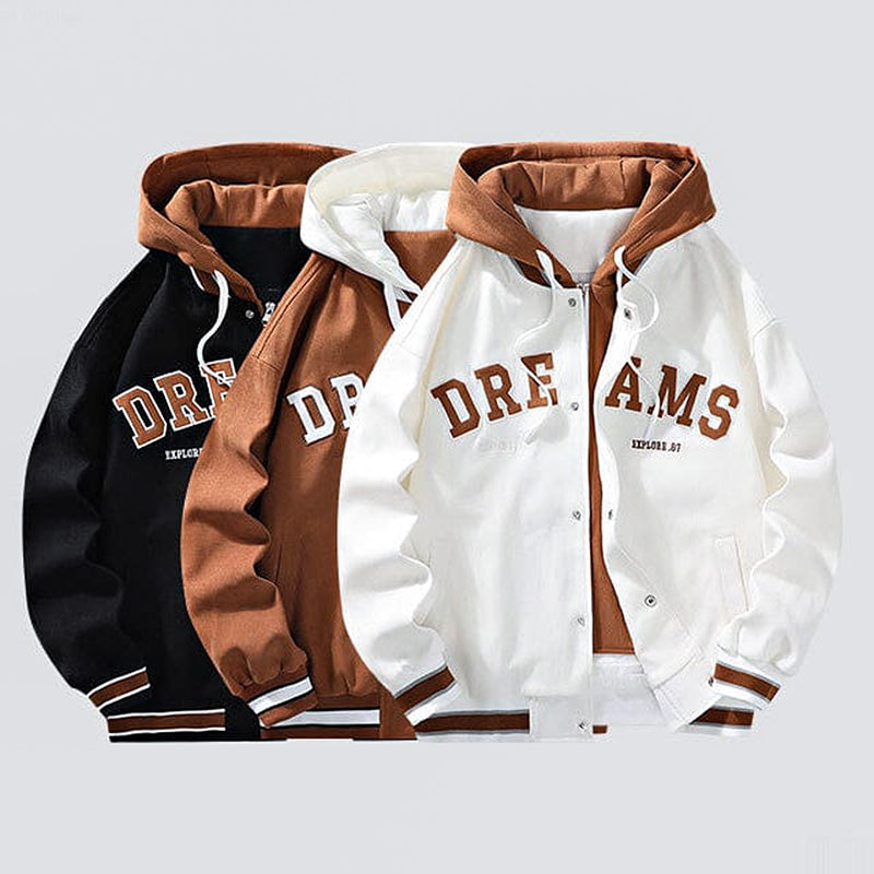 GR | Kapuzenjacke mit Buchstaben-Print