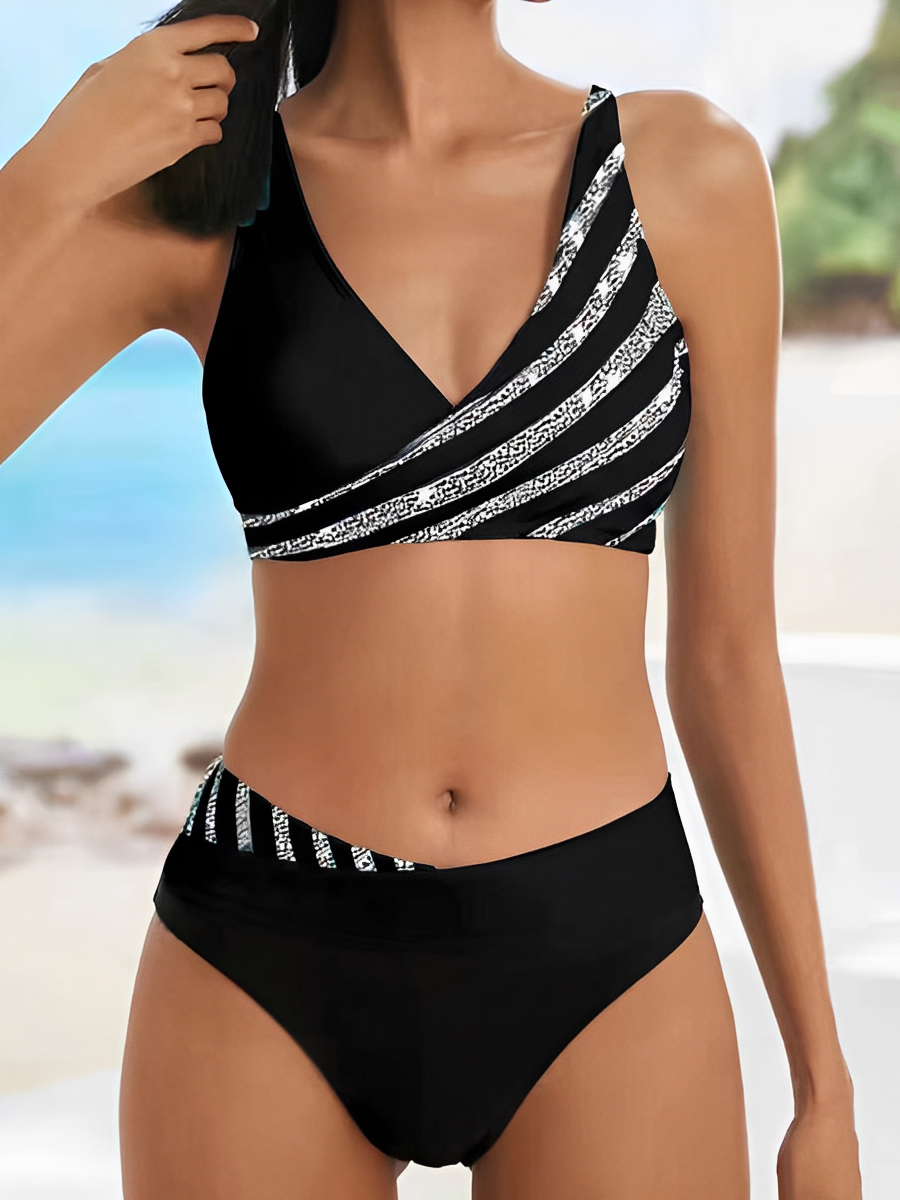 GR - Luxurious striped summer bikini