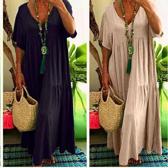 GR | Irregular Multicolored Plus Size Dress
