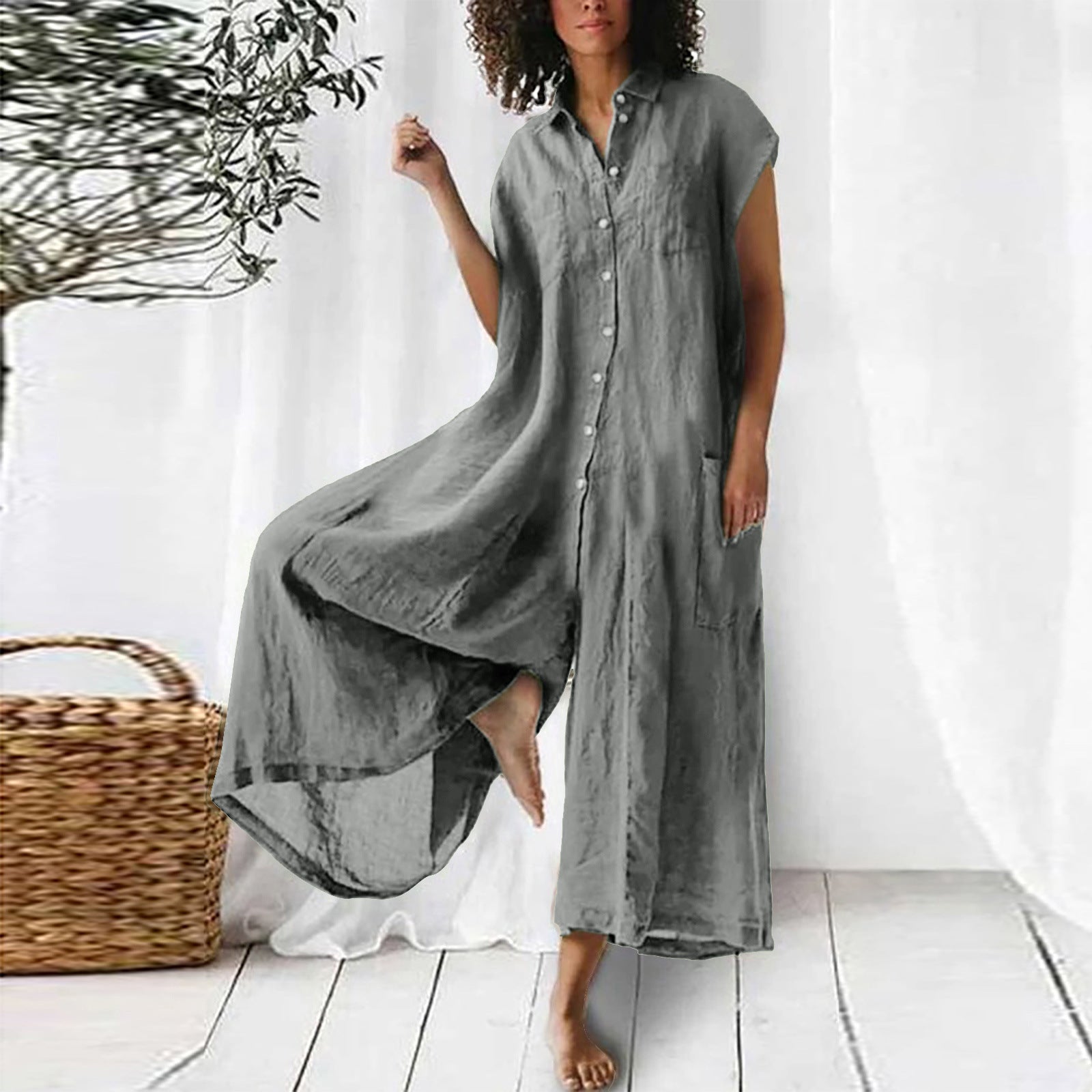 GR | Super Stylish Linen Jumpsuit for Women