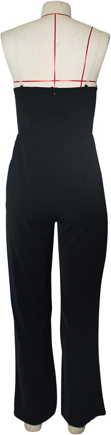 GR | Asymmetrical lapel mid-waist commuter jumpsuit 