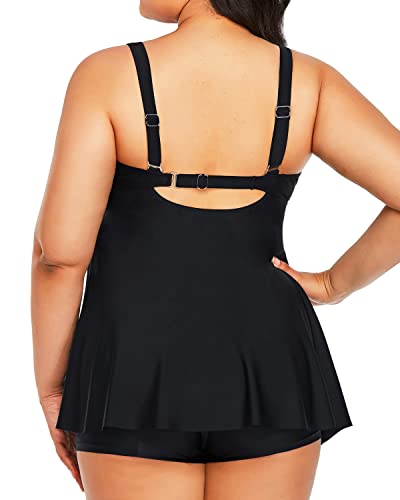 GR | Plus Size Tankini Swimsuit Tummy Control Swimsuits For Women