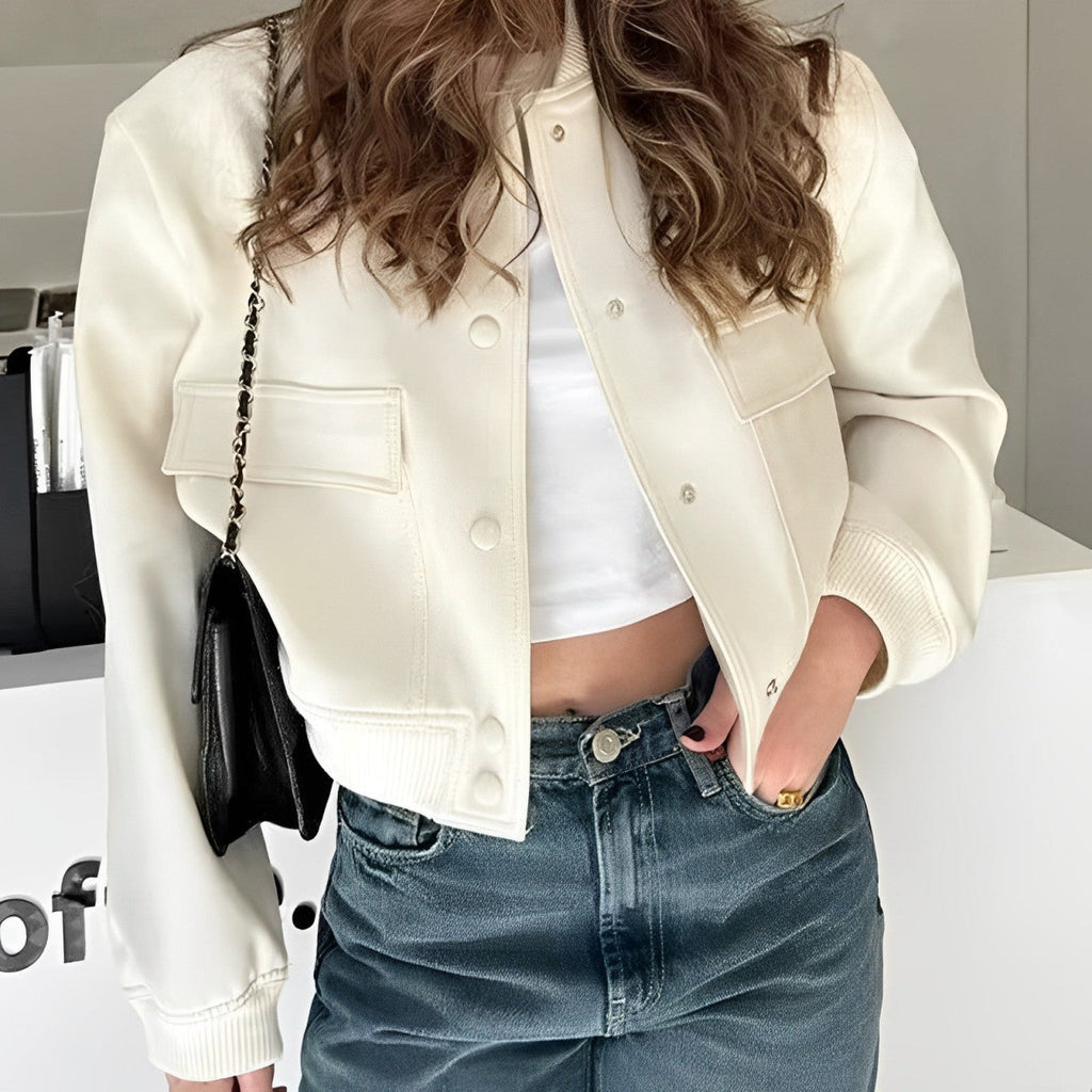 GR | Short leisure jacket with pockets