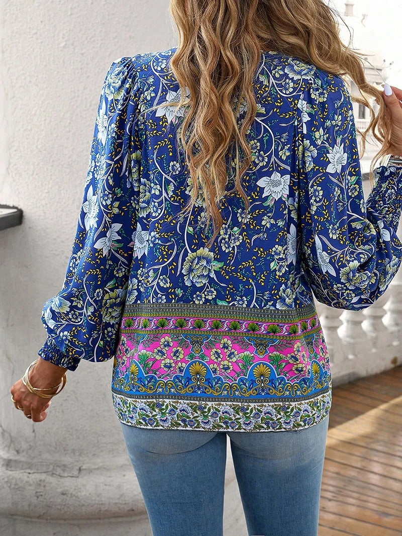 GR | Elegant Summer Floral Top for Women