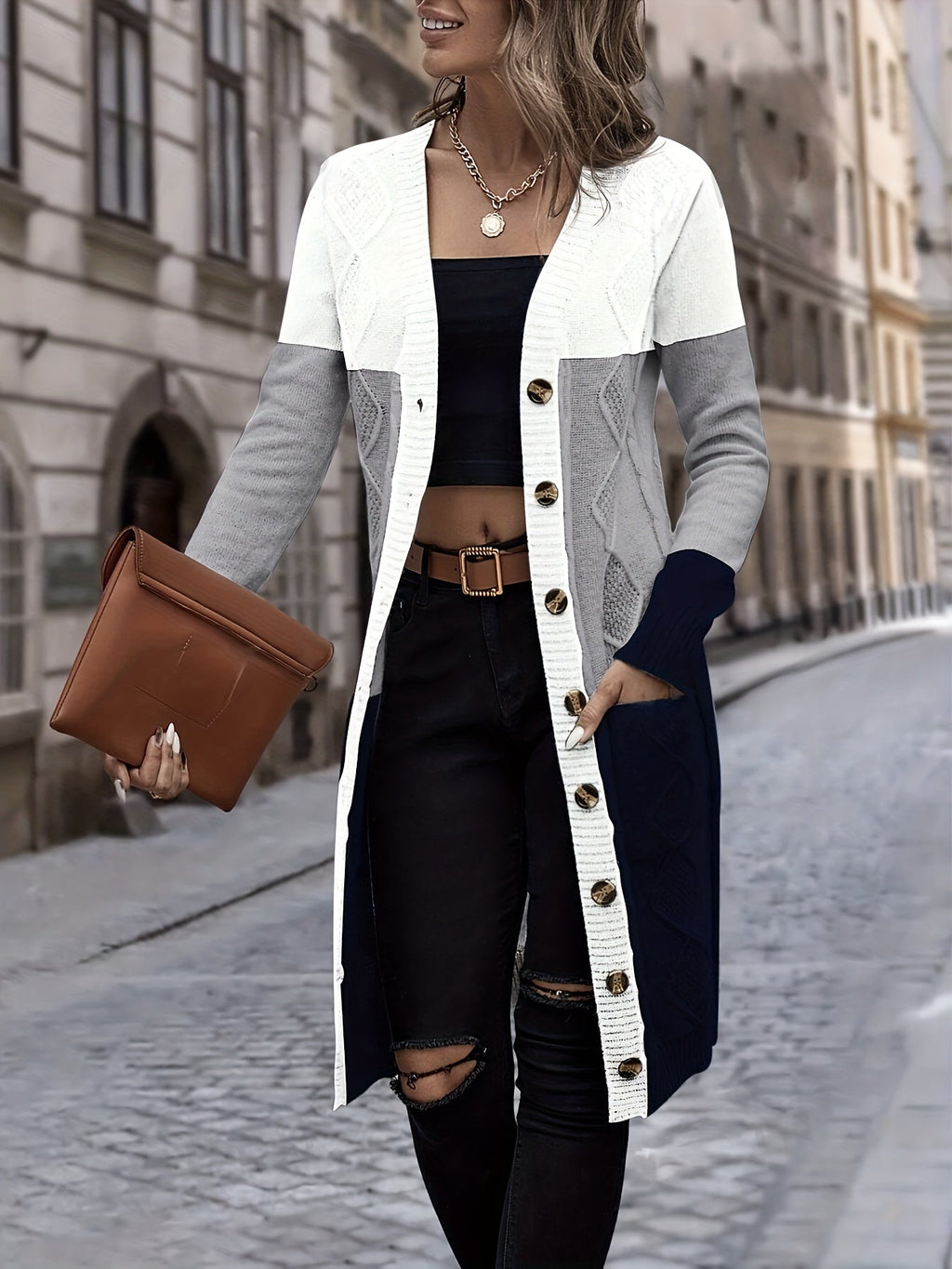 GR | Versatile long-sleeved cardigan