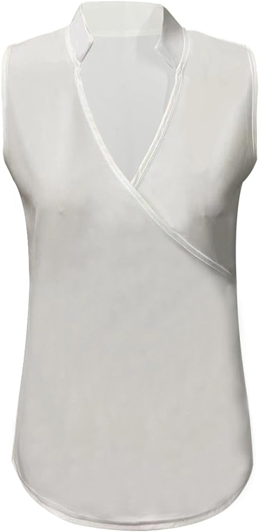 GR Elegant sleeveless solid color top
