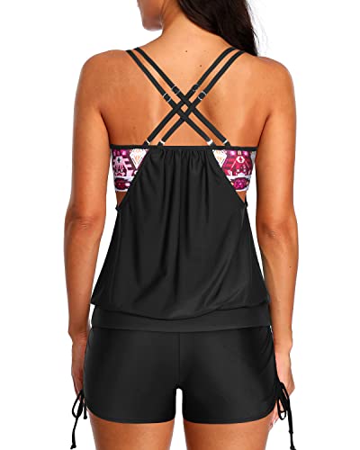 GR | Tummy Control Swimsuit Two-Piece Tankini Set for Women
