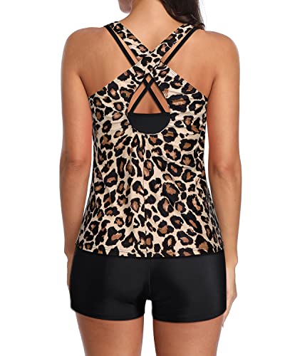 GR | Athletic Sports Bra and Boyshorts 3-Piece Tankini Swimsuits