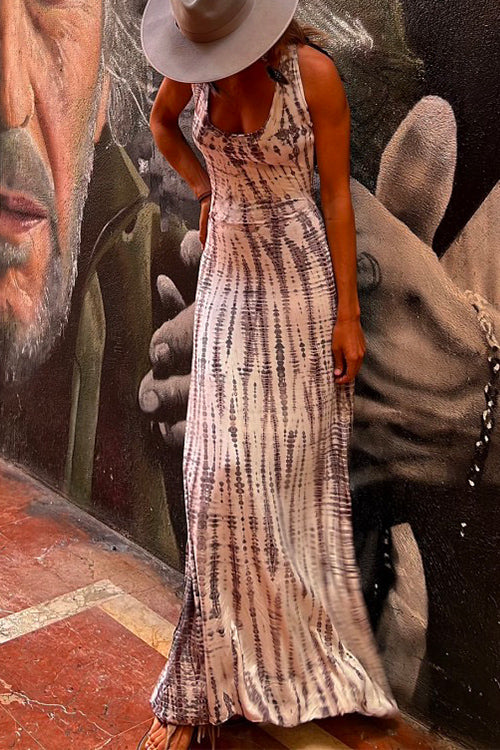 GR | Rosiedress Criss Cross Open Back Tie Dye Maxi Dress
