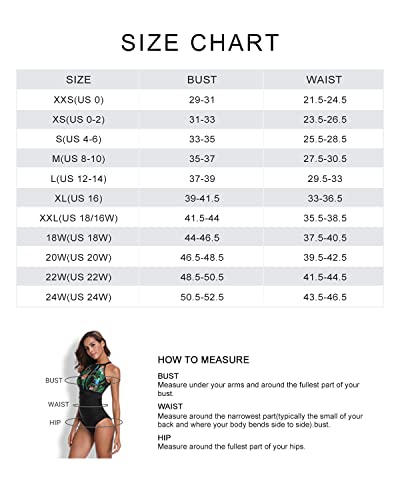 GR | Tummy Control High Neck Tankini Top for Women Olive Green