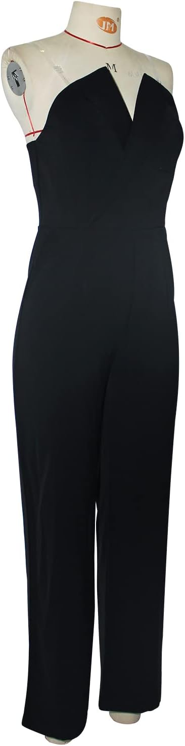GR | Asymmetrical lapel mid-waist commuter jumpsuit 
