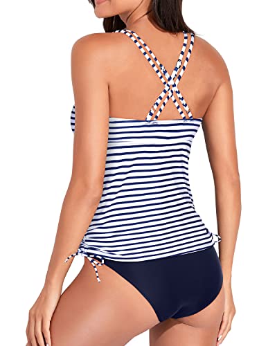 GR | Adjustable cross-strap tankini swimsuits