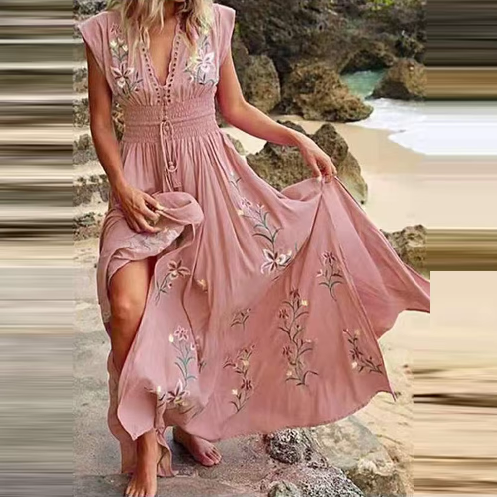 GR | Boho Dress with Embroidery for a Dreamy Summer Look