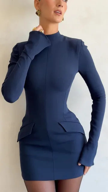 GR | Elegantes Kurzes Kleid chic Frauen