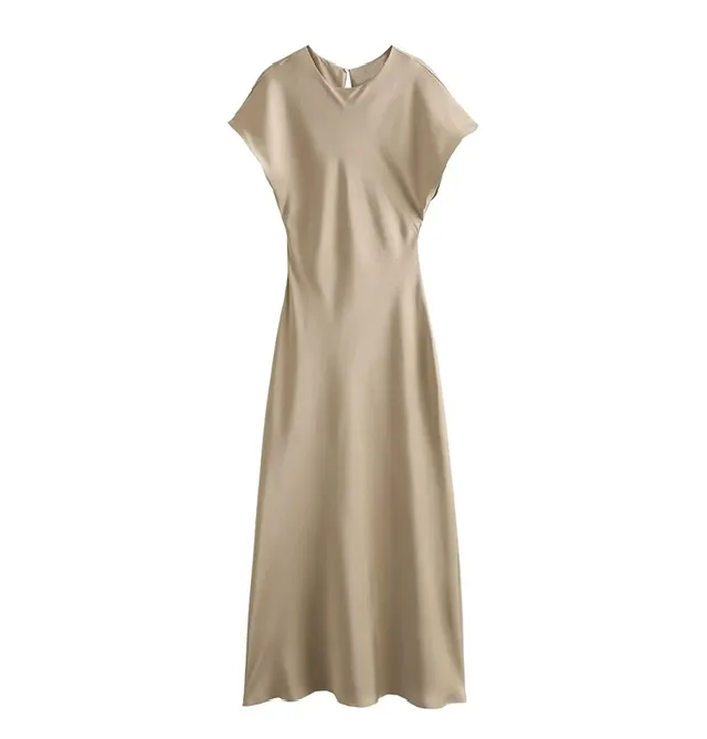 GR | Elegante Satin-Midikleid