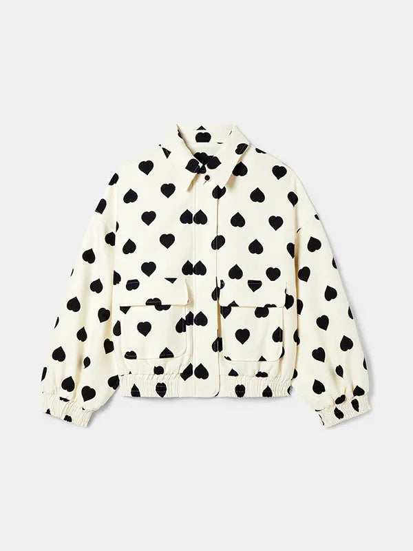 GR | Jacket with heart print