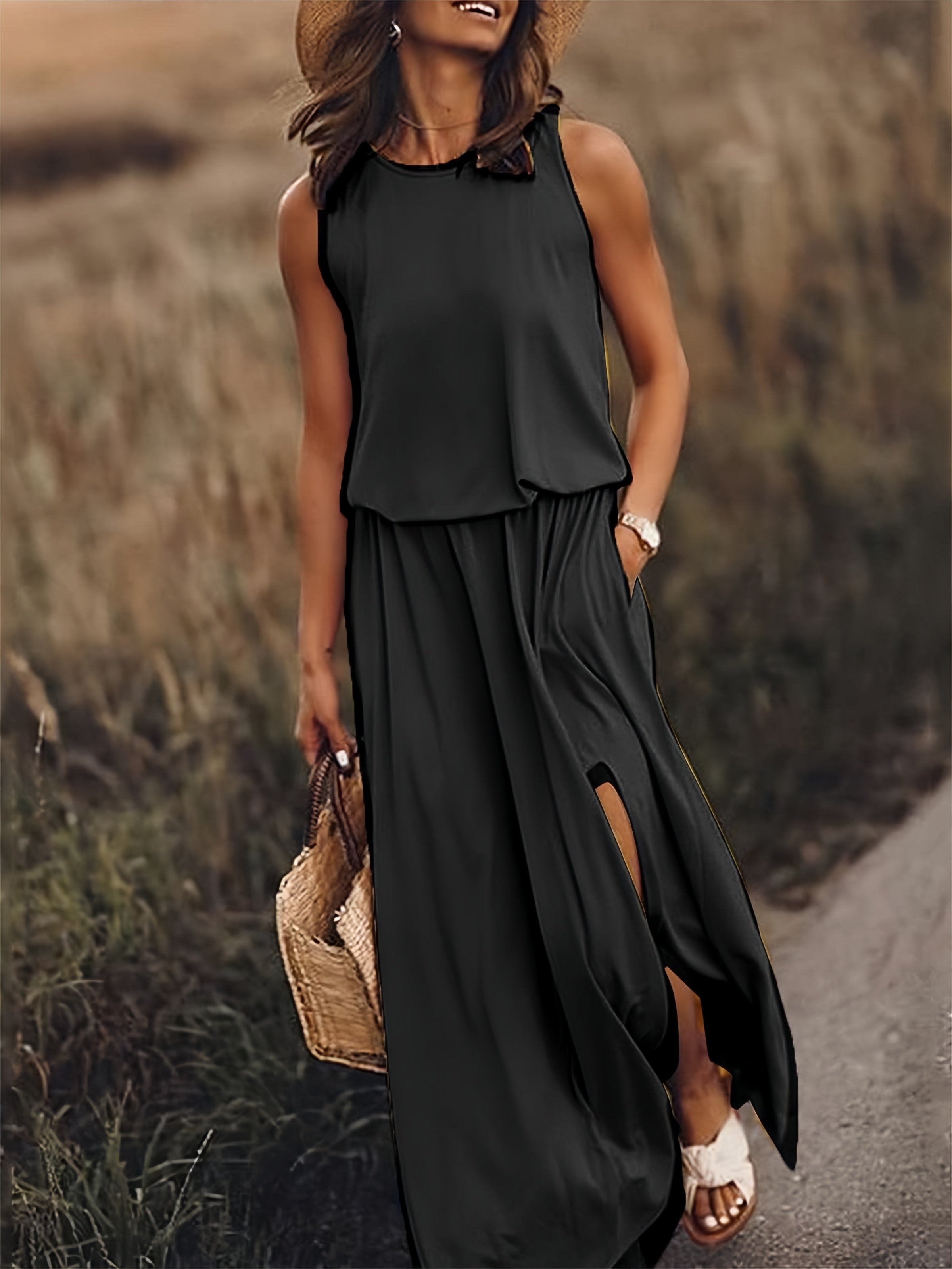 GR | Simple Boho Maxi Dress in Modal for Women