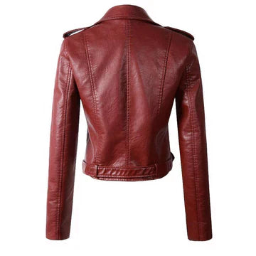 GR | Elegant Premium Leather Jacket for Women | Luxury and Style