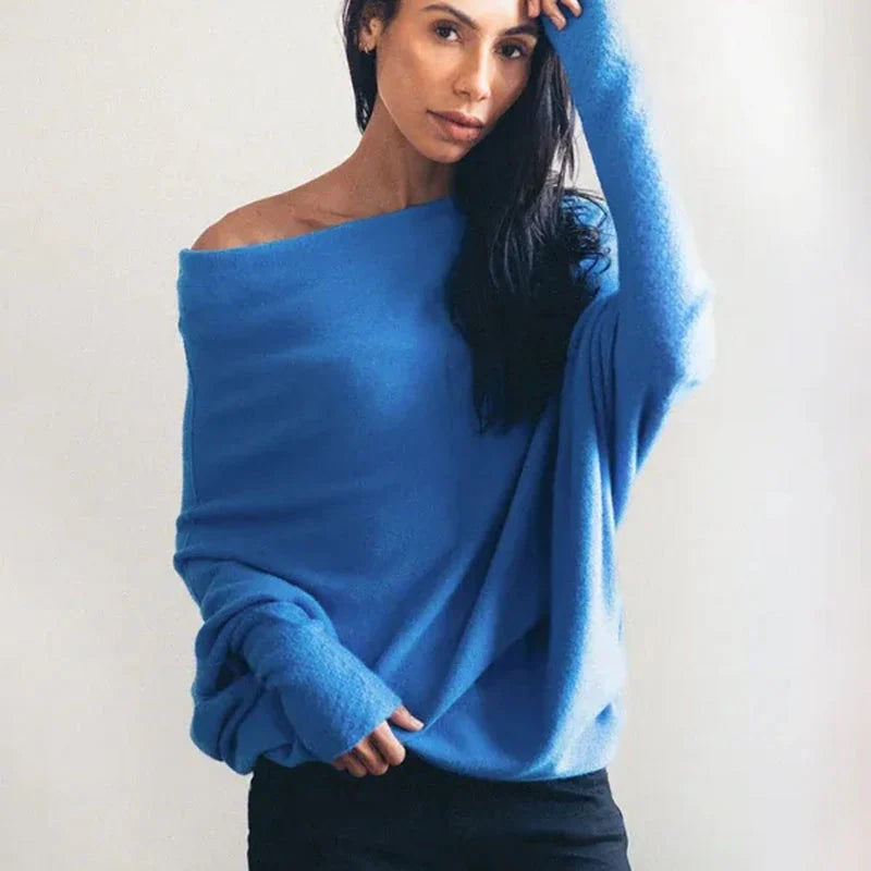 GR | Luxury Open Neck Pullover Sweater