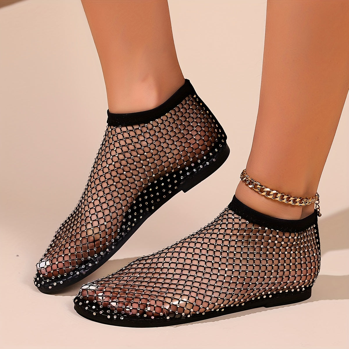 GR | Construction Strasa, Flat Shoes, Transparent Sandals for the Beach