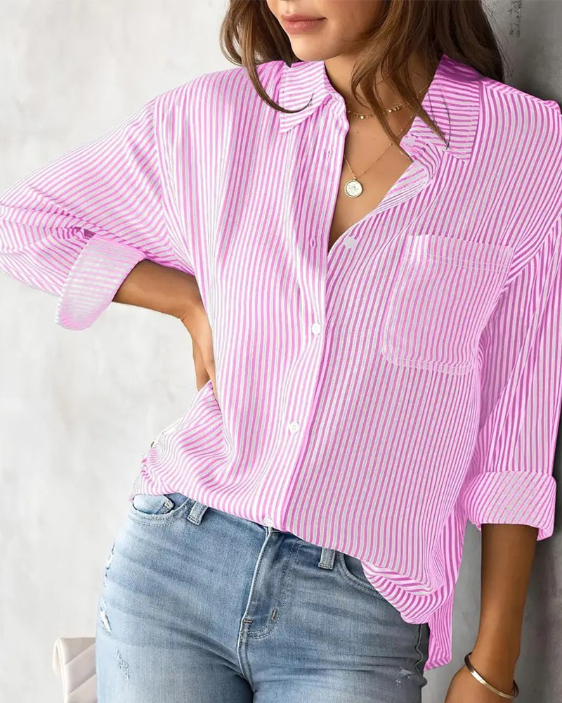 GR | Shirt with striped pattern