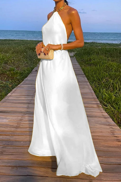 GR | Rosiedress Chain Holder Open Back Maxi Swing Dress