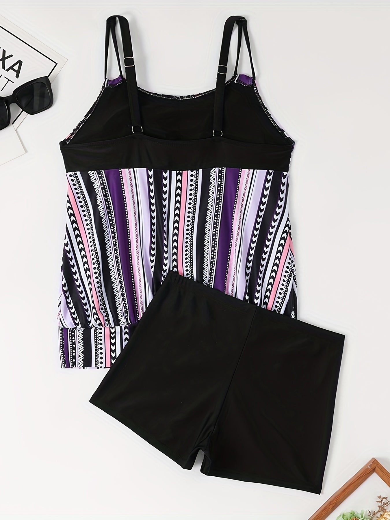 GR | Tankini set with stripes and dots