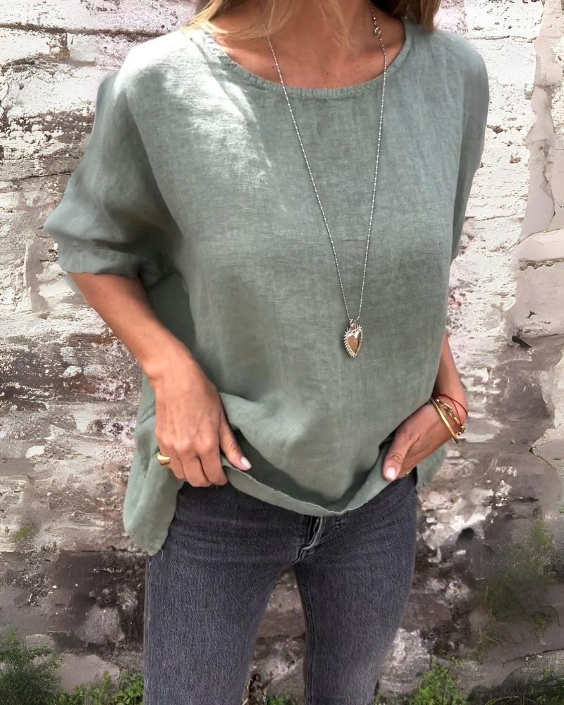 GR | Lightweight T-shirt made of cotton & linen