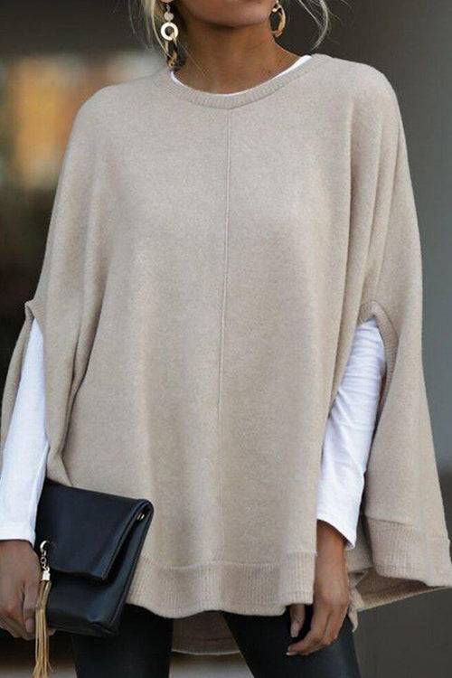 GR | Rosiedress Round Neck Batwing Sleeve Cape Top