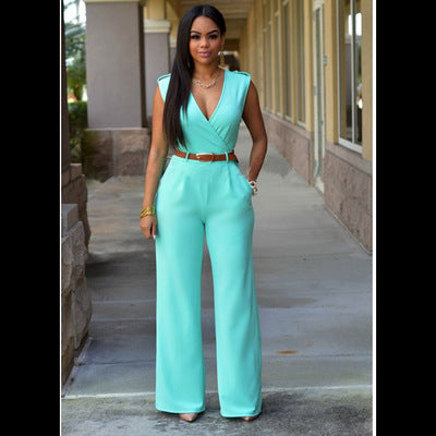 GR Women's Fashion Jumpsuit with One-Piece Trousers