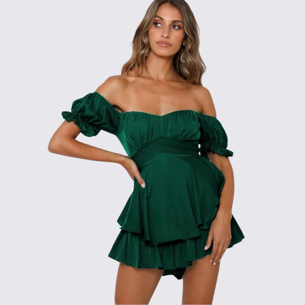 GR | Off-the-shoulder ruffled jumpsuit