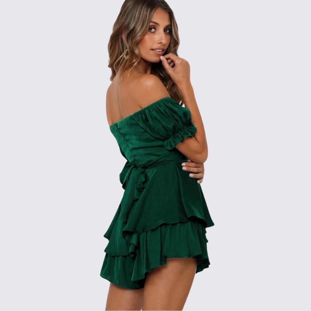 GR | Off-the-shoulder ruffled jumpsuit