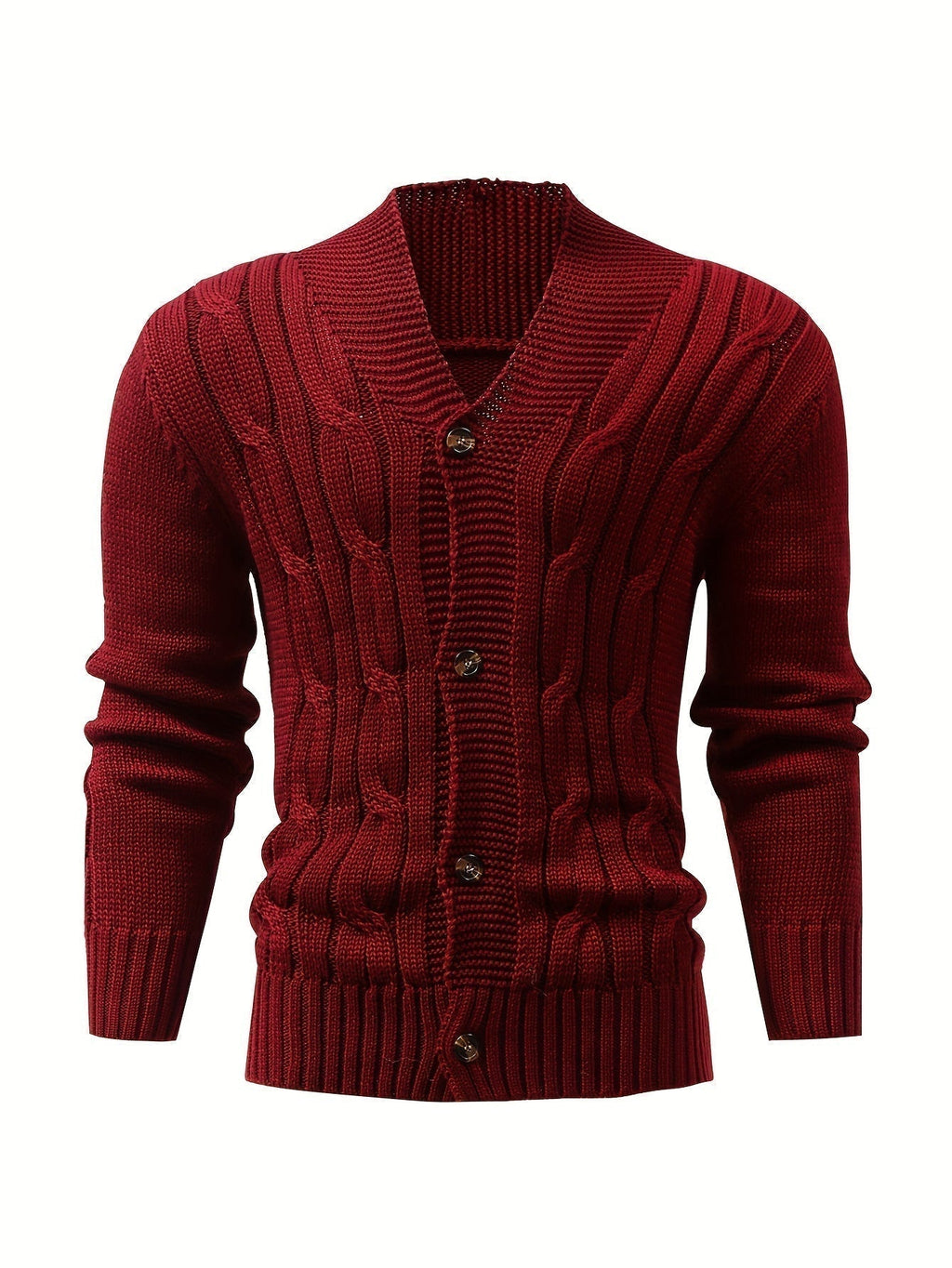 GR | Zopfstrickjacke mit Knöpfen