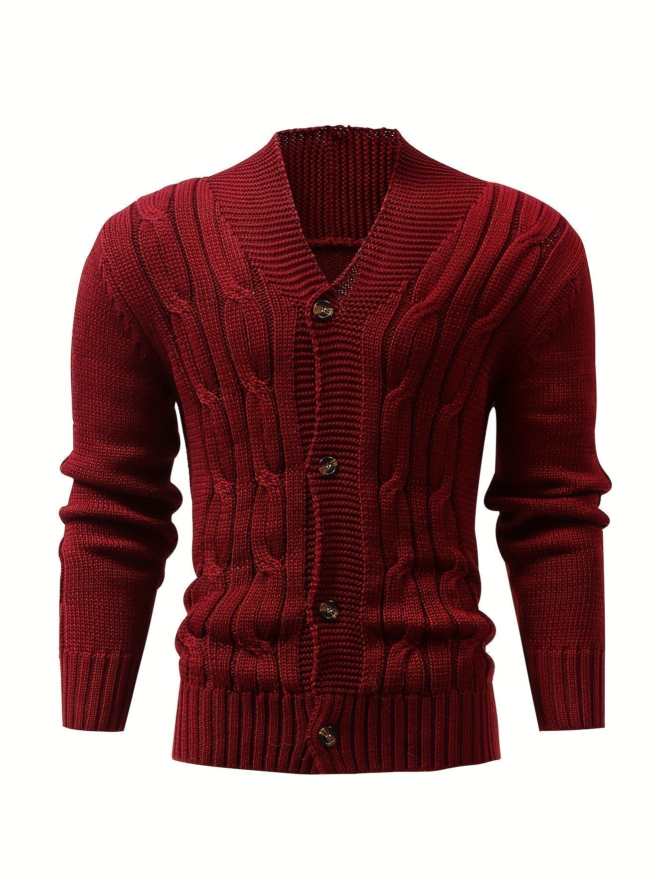 GR | Zopfstrickjacke mit Knöpfen