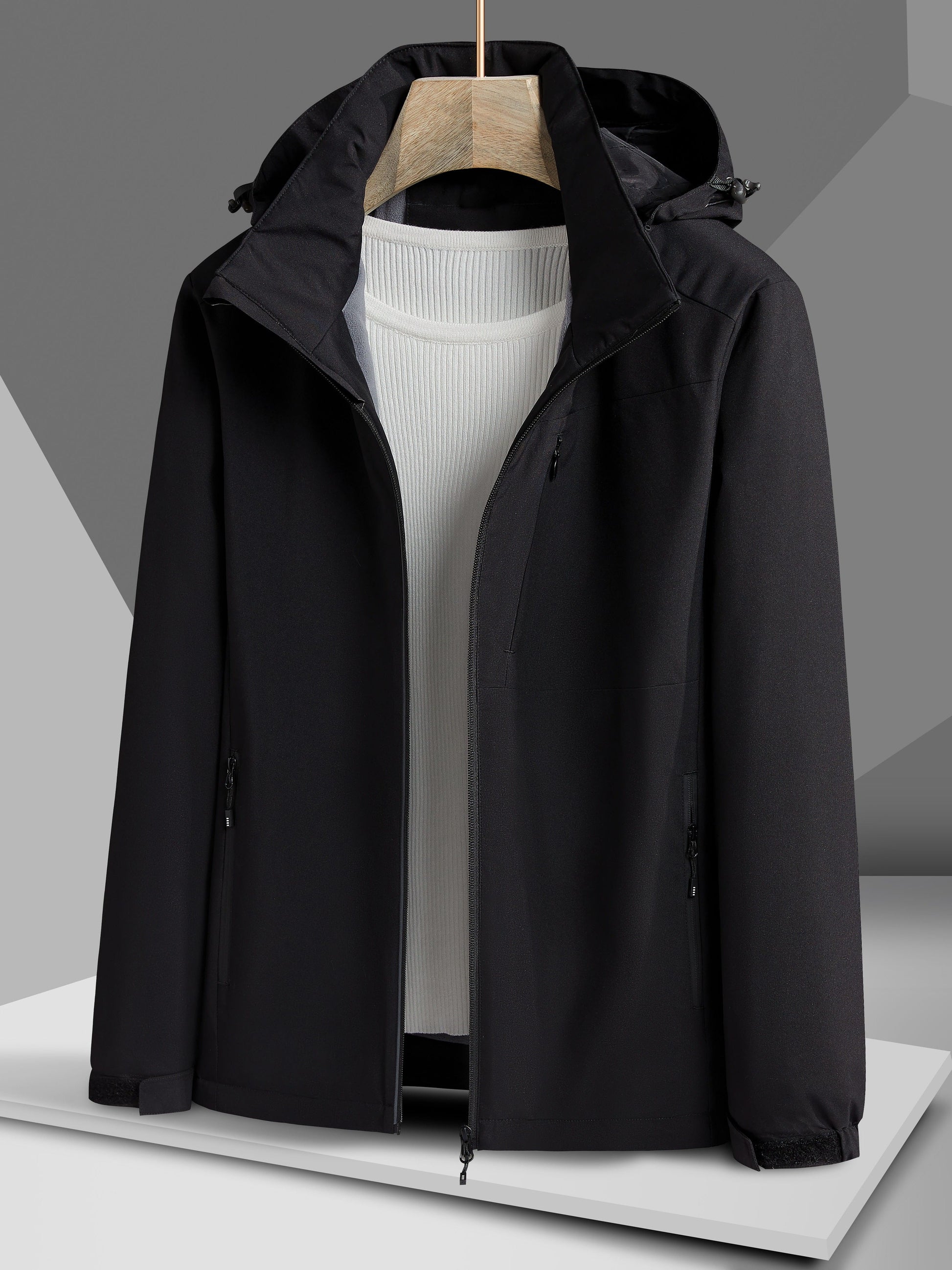 GR Waterproof Fleece Winter Jacket with Hood for Women | Perfect for Outdoor Activities
