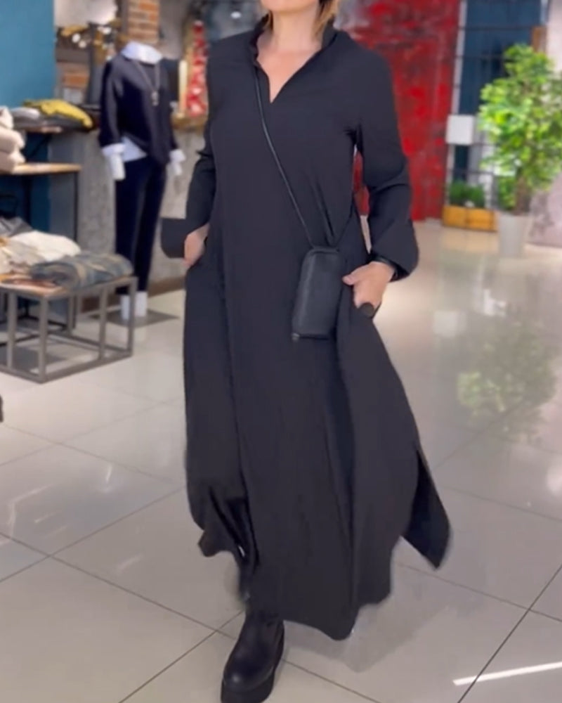 GR long dress with side slit 