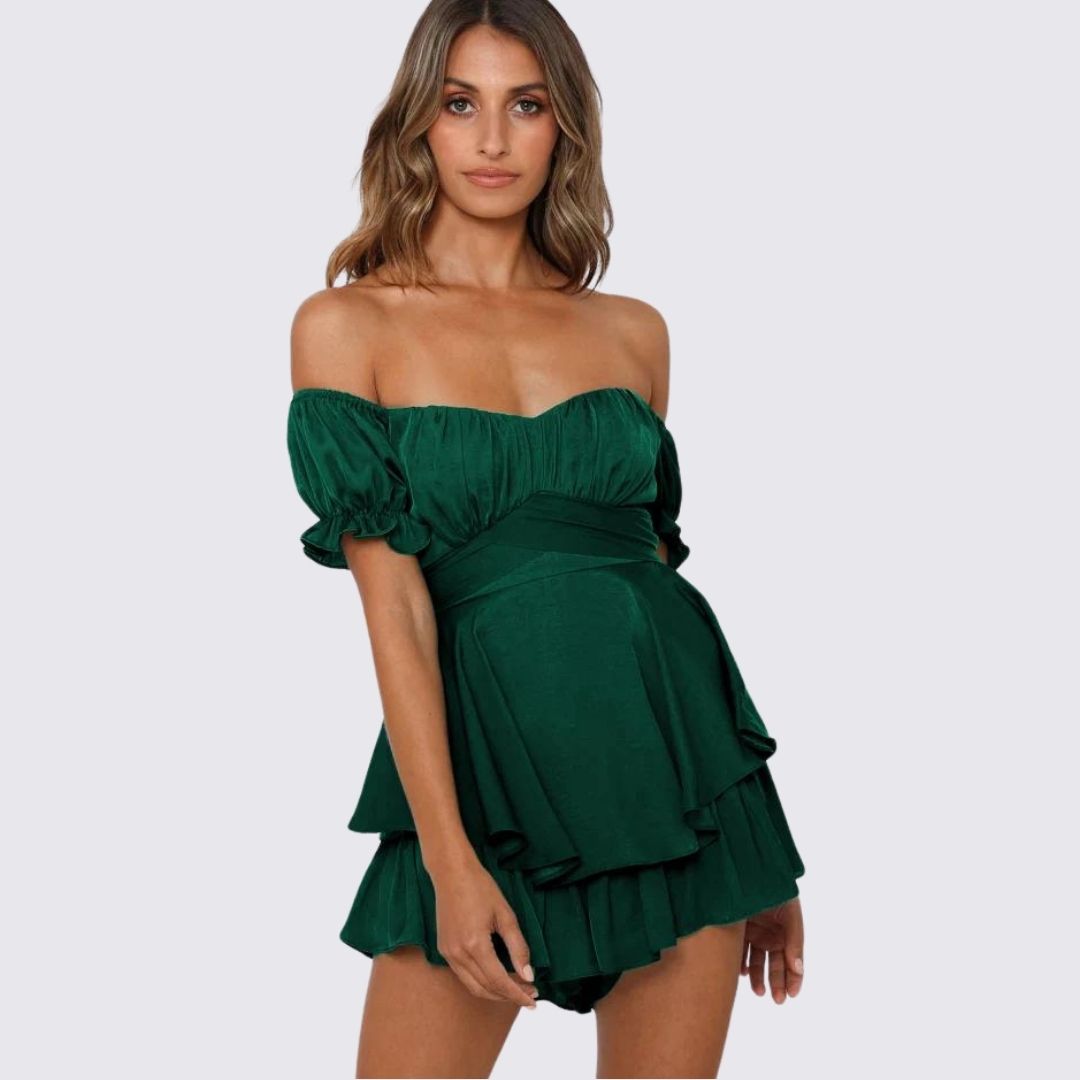 GR | Off-the-shoulder ruffled jumpsuit
