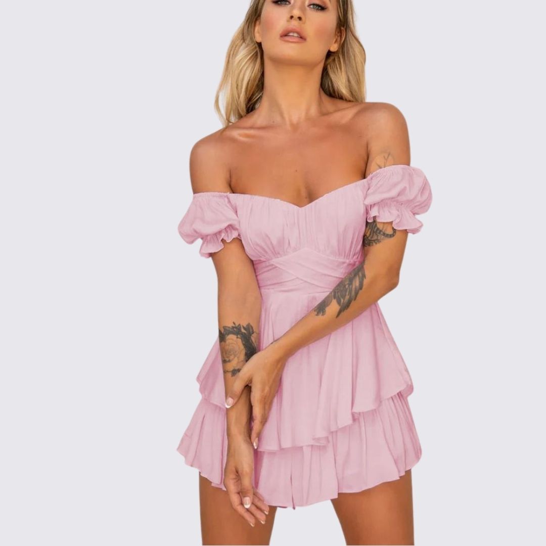 GR | Off-the-shoulder ruffled jumpsuit