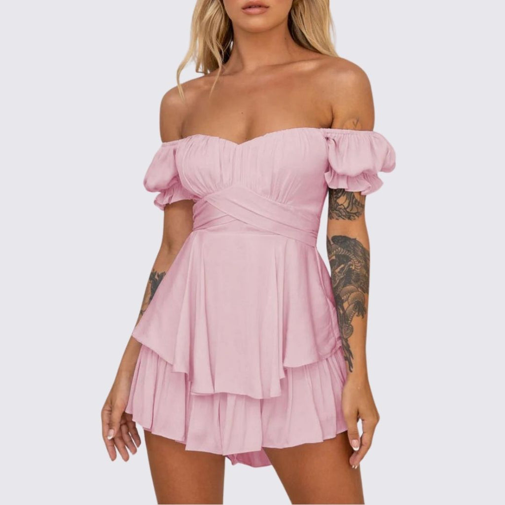 GR | Off-the-shoulder ruffled jumpsuit