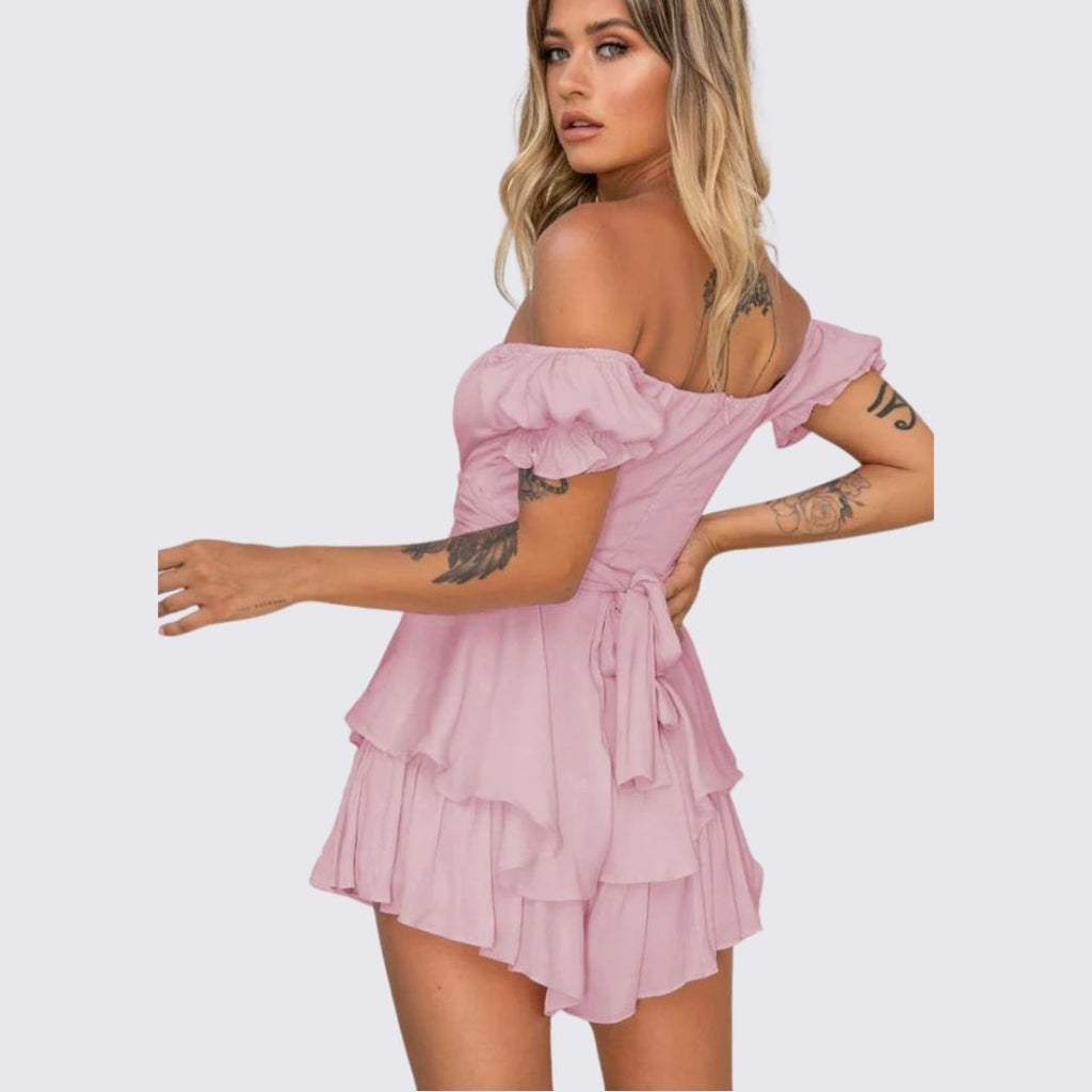GR | Off-the-shoulder ruffled jumpsuit