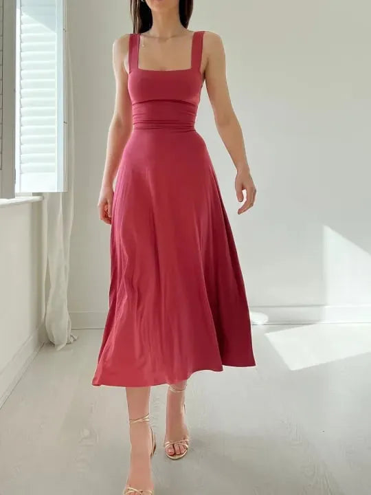 GR | Dickriemen Midi Kleid