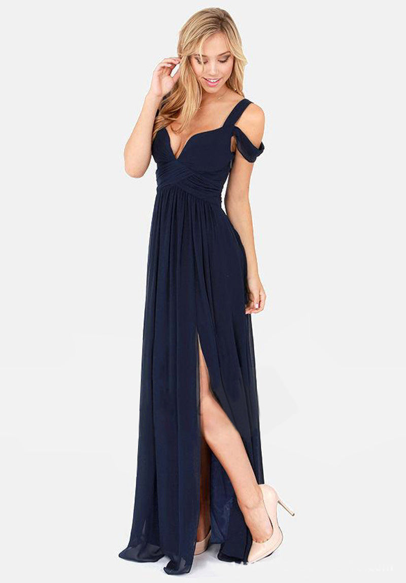 GR | Langes Elegantes Griechisches Faltenkleid