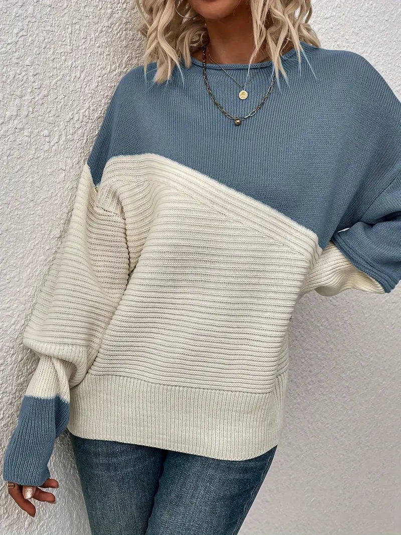 GR | Colorblock Knitted Sweater