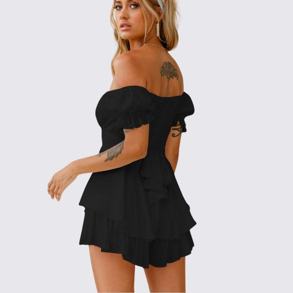GR | Off-the-shoulder ruffled jumpsuit