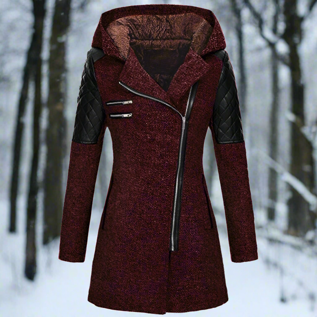 GR | Winter Wool Trench Coat with Hood
