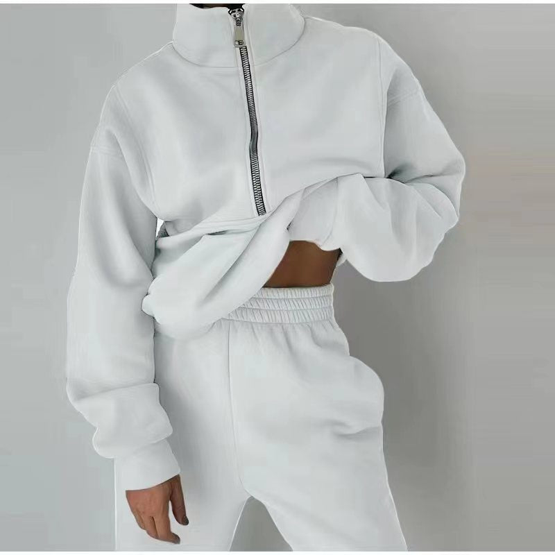 GR sweatshirt and trousers for women's clothing with zipper 