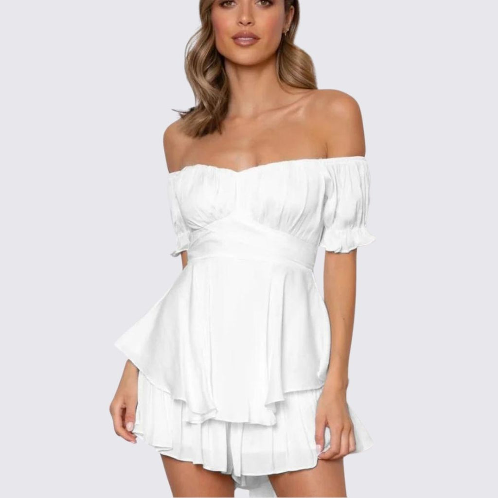 GR | Off-the-shoulder ruffled jumpsuit